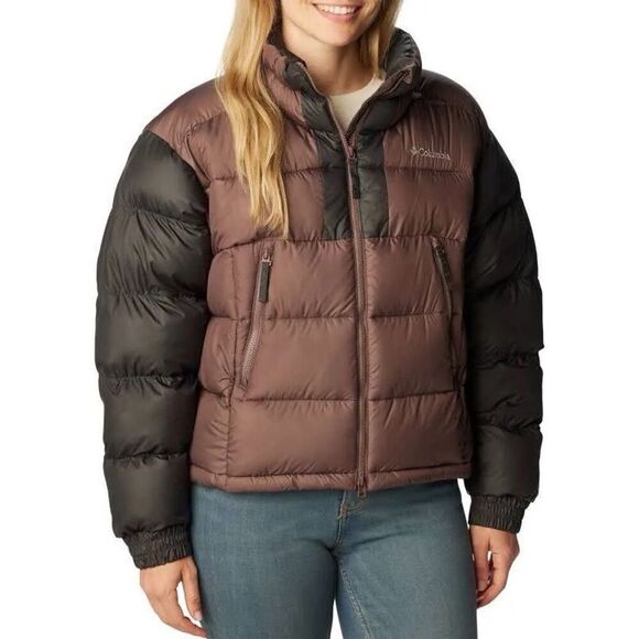 Columbia Pike Lake II Cropped Omni-Heat Puffer Jacket Womens Size XL Basalt NWOT - Picture 1 of 6